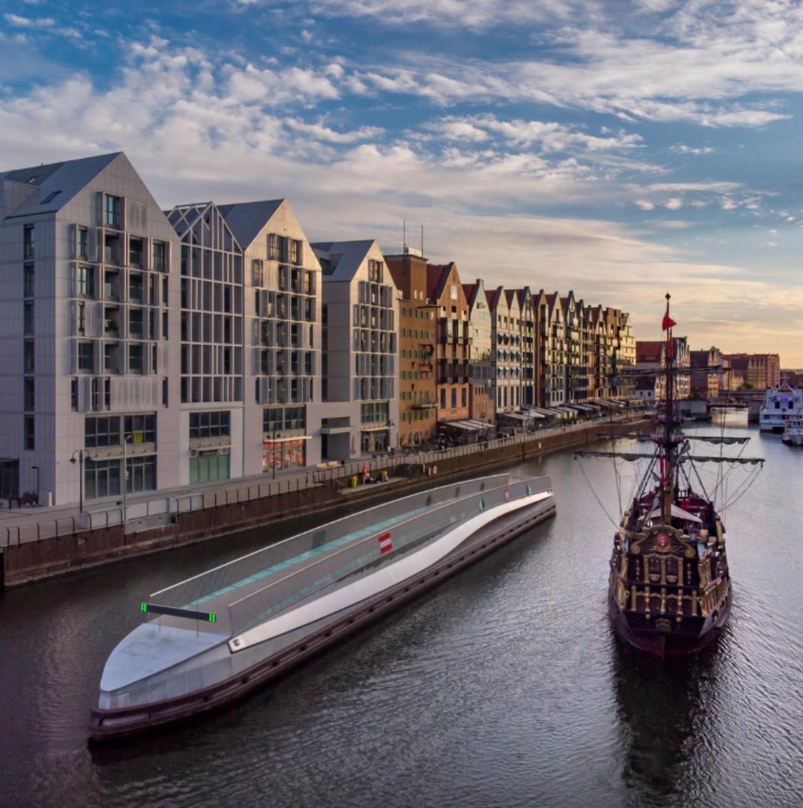 Baltic Riviera Apartments - Luxurious Apartment With Patio And River View Gdańsk Exteriör bild